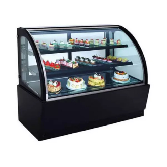 Generic Commercial Cake Cold Refrigerator Display Chinese Style Silver 1.2m