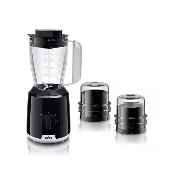 Braun Blender 1.5L Plastic Jug With Dry And Wet Grinders 600W Jb101Ai-Jb1023Bk 3 Plastic Jars Stainless Steel Blades Ice Crush Function 2 Speed With Pulse 1 Braun Blender 1.5L Plastic Jug With Dry And Wet Grinders 600W Jb101Ai-Jb1023Bk 3 Plastic Jars Stainless Steel Blades Ice Crush Function 2 Speed With Pulse