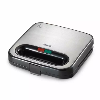 Kenwood Sandwich Toaster 2 Slice Nonstick 750w Smm00.000si - Non Stick Grill Plate Temperature Light Indicator Unique Squared Design
