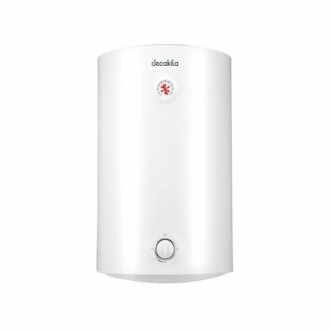 Decakila Water Heater 50l Electric with Storage Vertical Installation 1500w Kewh008w spcc metal body 316l heating element multifunctional safety valve longer life tank
