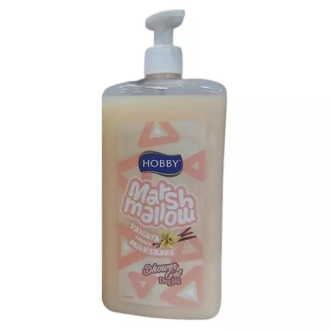 Hobby Body Wash 1L Marshmallow Vanilla Pack of 3 - Set of 3 Pcs