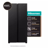 Hisense slim Side By Side Fridge 468L, Multi Air Flow, Total Noe Frost, Super Freeze Black RS3N428NAB