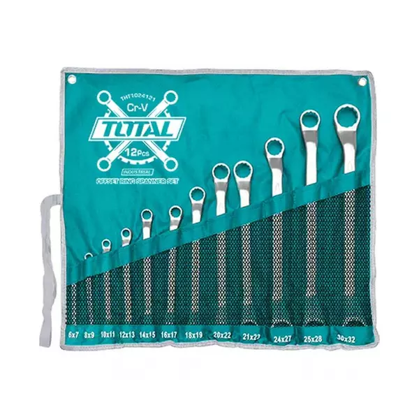 Total Offset Ring Spanner Set 12Pcs Tht1024121 1 Total Offset Ring Spanner Set 12Pcs Tht1024121