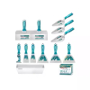 Total 12pcs Trowel & Putty Set, Construction Tools Set, Stainless Steel THKBPS1206