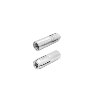 Total Drop-In Anchor Plug 5/16"x1-1/4" Carbon Steel, Zinc Plated Finish THWDA5161141 (Pack of 50pcs)