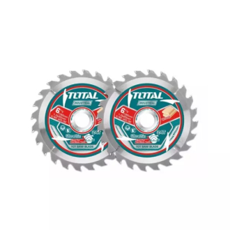 Total Ultra-thin TCT Circular Saw Blade Set 165mm, Wood Cutting TAC2331653 (Pack of 2pcs)