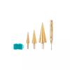 Total Step Drill Bit Set with Automatic Center Punch TACSD2041 (Pack of 4pcs)
