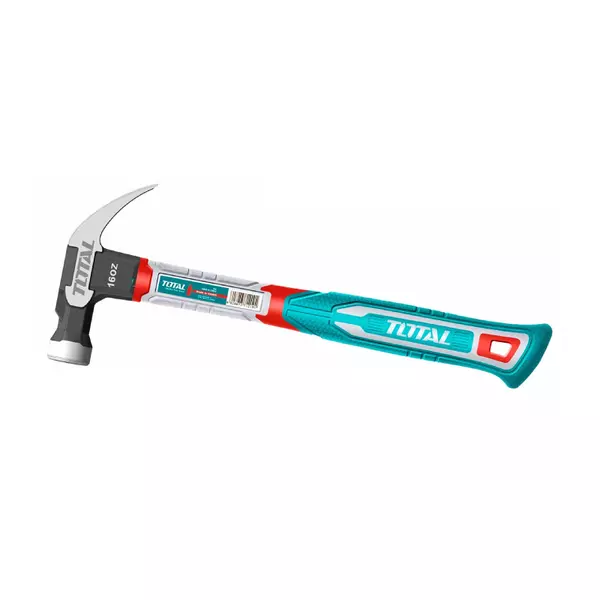 Total Claw Hammer 345Mm 16Oz/450G With Magnetic Nail Function, Drop-Forged Hammer Head Thch61016L 1 Total Claw Hammer 345Mm 16Oz/450G With Magnetic Nail Function, Drop-Forged Hammer Head Thch61016L